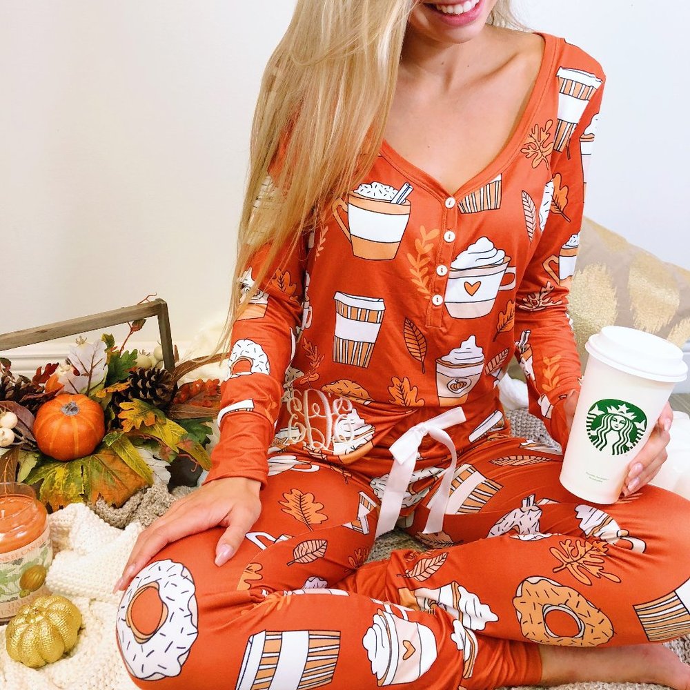 HAPPY FALL PAJAMA SET